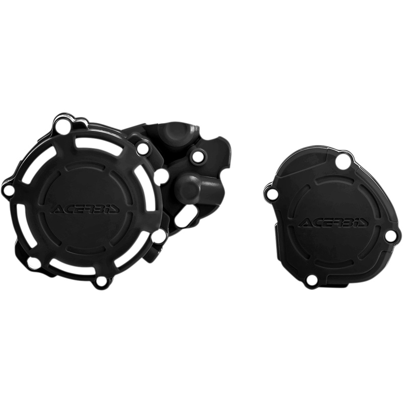 ACERBIS 0940-1893 2780680001 X-Power Engine Cover Kit X-Power Cover Kit - Black - Yamaha