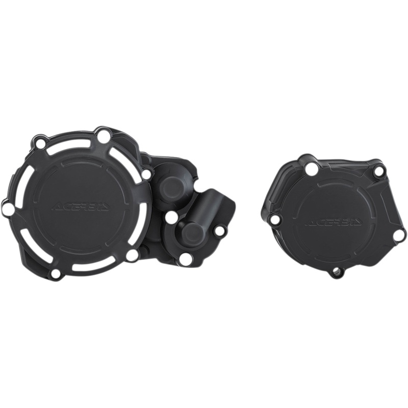 ACERBIS 0940-1895 2780690001 X-Power Engine Cover Kit X-Power Cover Kit - Black - Yamaha