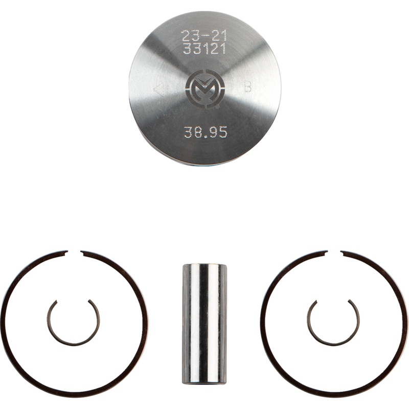 MOOSE OFFROAD 0910-6546 MSE24105B Piston Kit - Cast Replica Piston Kit - 38.95 mm - Cobra 50