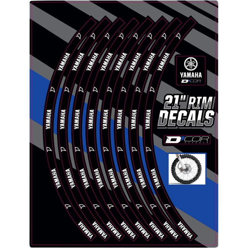 D'COR VISUALS 4320-2364 40-80-208 Rim Decal yamaha logo - 21" front