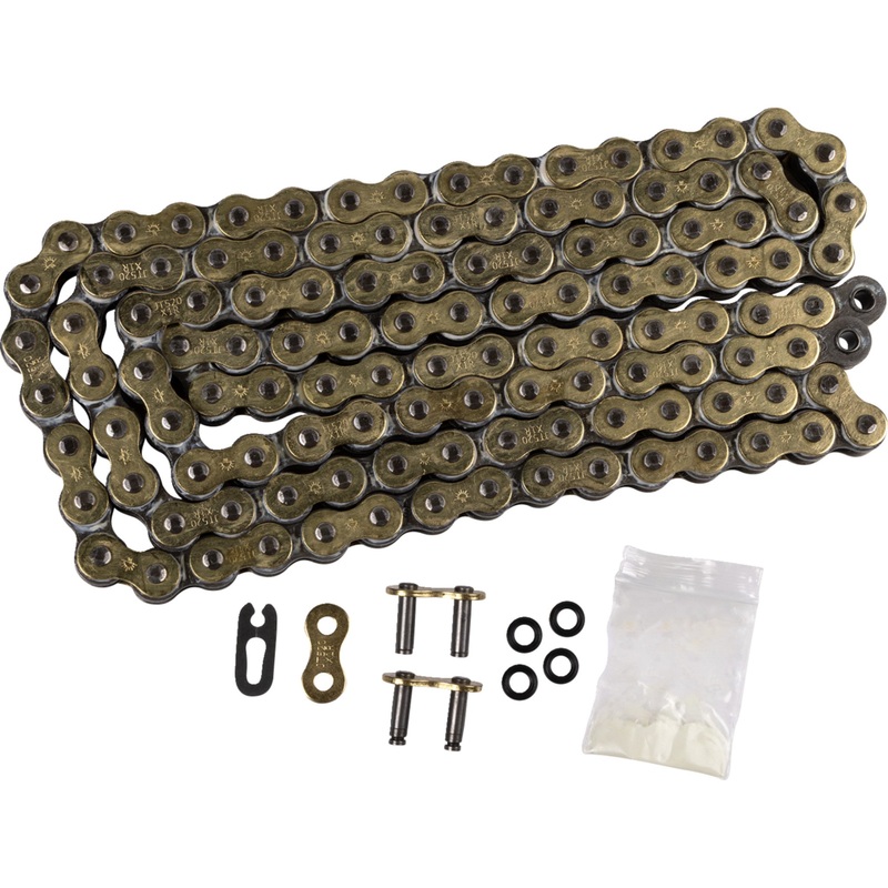 JT CHAINS 1223-0616 JTC520X1RGB120DL 520 X1R Heavy Duty X-Ring Sealed Drive Chain 520 X1R - Heavy Duty Drive Chain - 120 Links - Gold