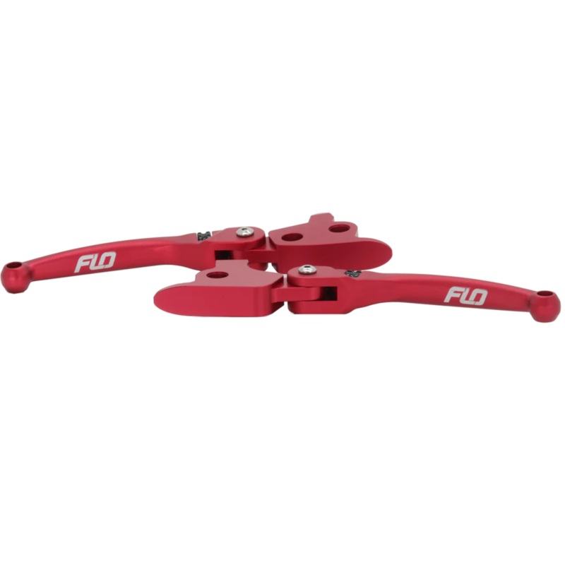 FLO MOTORSPORTS HARLEY TOURING MODELS MX STYLE LEVERS 17 - 20 - RED