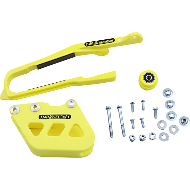 T.M. DESIGNWORKS 1231-1367 SCP-OR2-YL Chain Guide and Slider Kit Chain Guide/Slider - Suzuki - Yellow