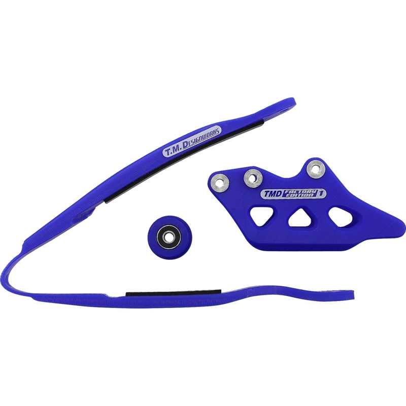 T.M. DESIGNWORKS 1231-1525 YCP-K09-BU Chain Guide and Slider Kit Chain Guide/Slider - Yamaha - Blue