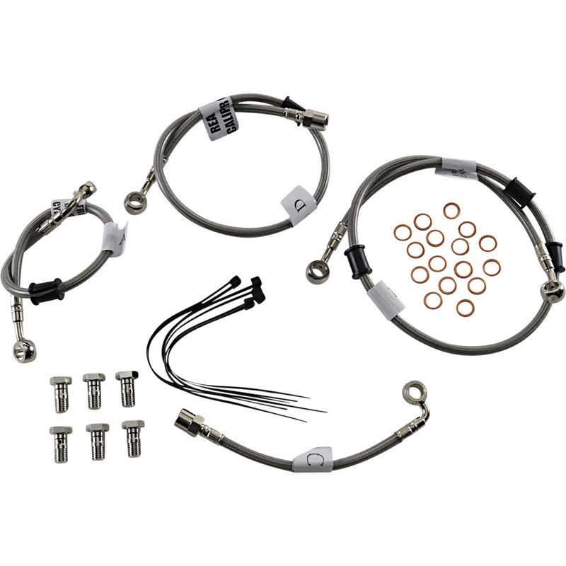 GALFER 1741-6057 FK003D943-4 Brake Line Kit Brake Line - Stainless Steel