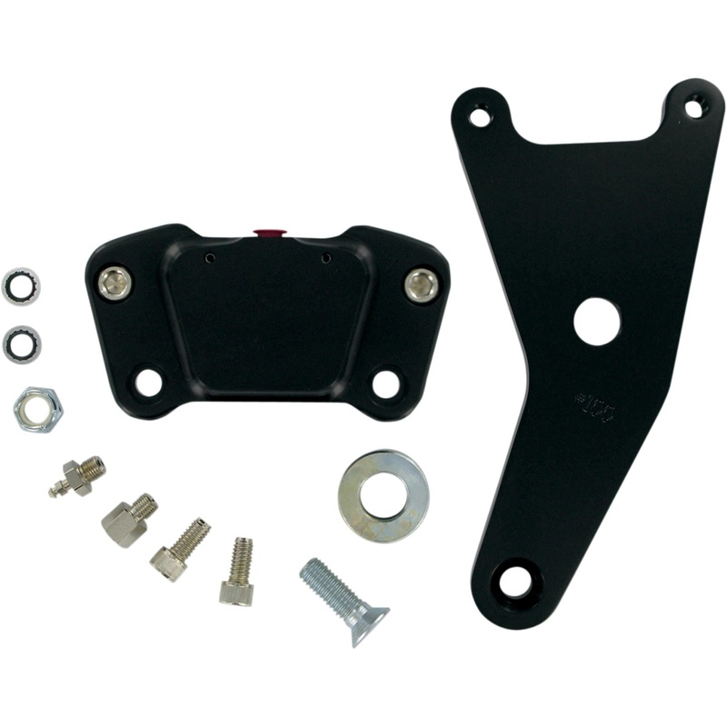 GMA ENGINEERING BY BDL 1701-0186 GMA-100SB Shovelhead Vintage Rear Brake Caliper Rear Caliper - 73-80BT - Smooth Black
