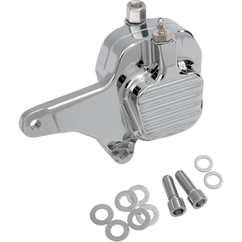 GMA ENGINEERING BY BDL 1701-0230 GMA-200FC Custom Billet Aluminum Front Brake Caliper Front Caliper - 84-99BT - Classic Chrome