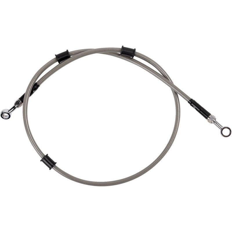 MOOSE OFFROAD 1741-6411 Y01-1-023/P Stainless Steel Braided Brake Line Brake Line - Stainless Steel