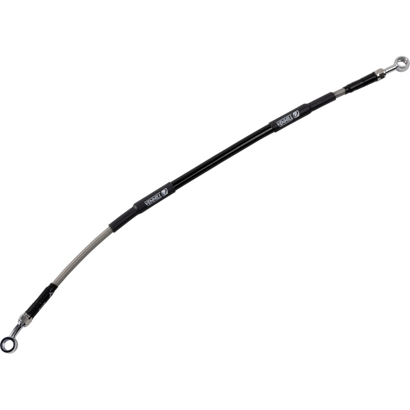 MOOSE OFFROAD 1741-6524 K02-2-014/P Stainless Steel Braided Brake Line Brake Line - Stainless Steel