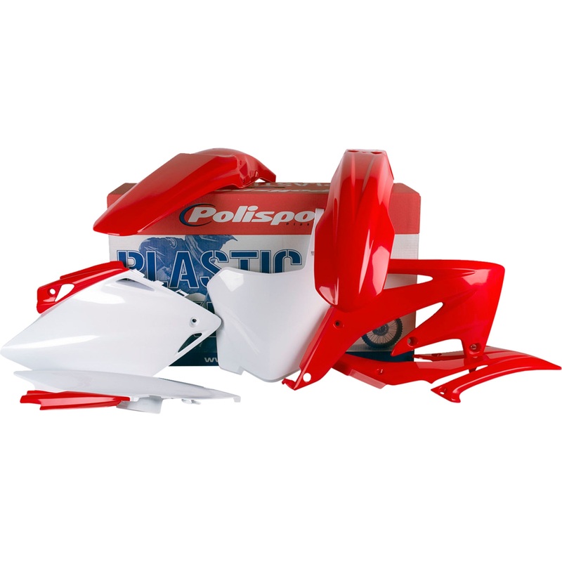 POLISPORT 0520-1599 90175 Body Kit For Honda Body Kit - Complete - OEM Red/White - CRF 450R