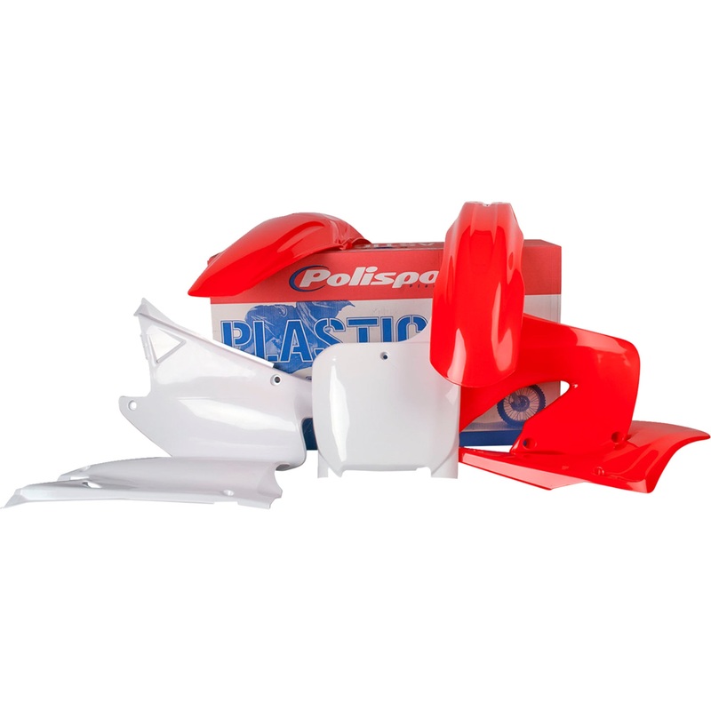POLISPORT 0520-3451 90081 Body Kit For Honda Body Kit - Complete - OEM Red/White - CR 125R/250R