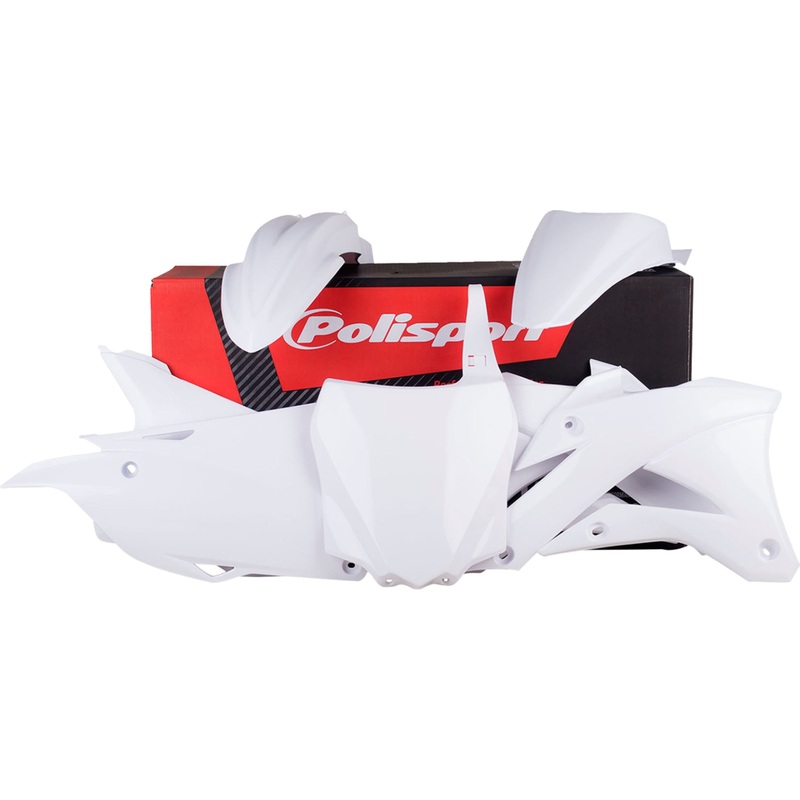 POLISPORT 0520-3562 90633 Body Kit For Kawasaki Body Kit - Complete - White - KX 85