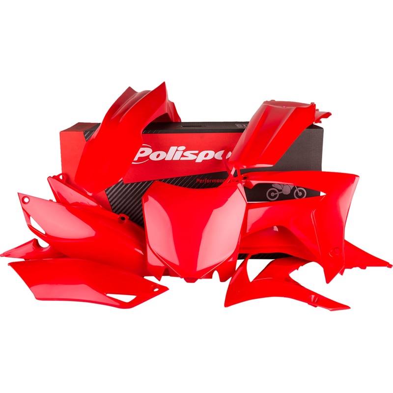POLISPORT 1403-3054 90628 Body Kit For Honda Body Kit - Complete - OEM Red - CRF 250R/450R