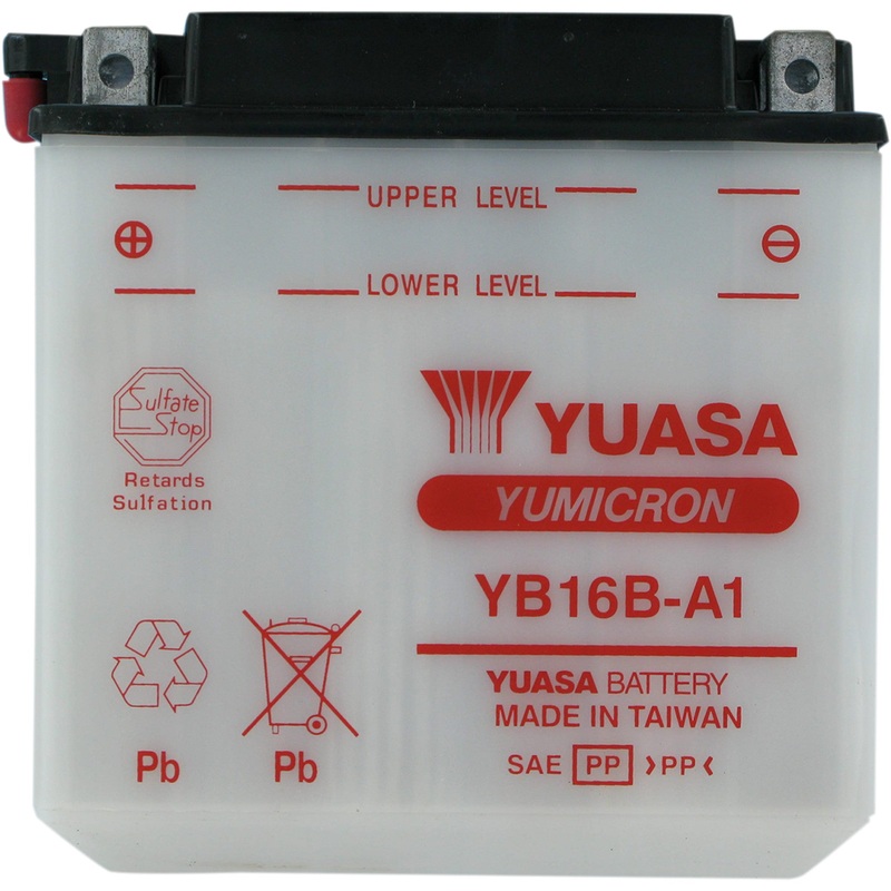 YUASA YB16B-A1 YUAM22161 Conventional Battery  12 V Battery - YB16B-A1