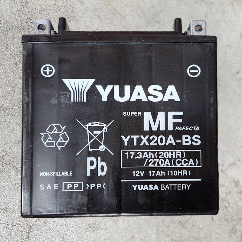 YTX20A-BS Non-DG Factory Sealed Battery Yuasa ^ (YTX20ABS)
