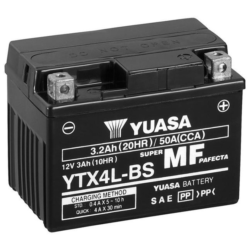 YTX4L-BS Non-DG Factory Sealed Battery Yuasa. Alt: CYG4LB ^ (YTX4LBS)