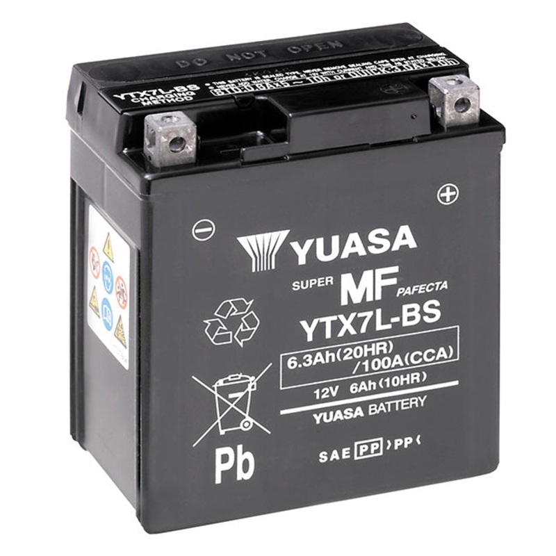 YTX7L-BS Non-DG Factory Sealed Battery Yuasa ^ (YTX7LBS)