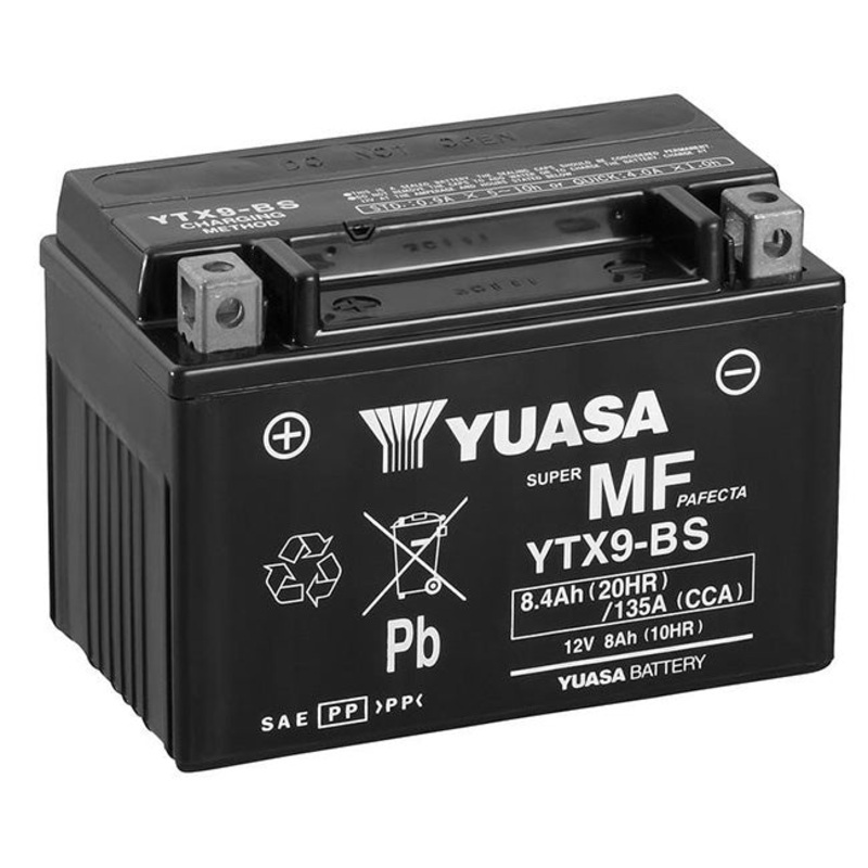 YTX9-BS Non-DG Factory Sealed Battery Yuasa. Alt: YT9BS ^ (YTX9BS)