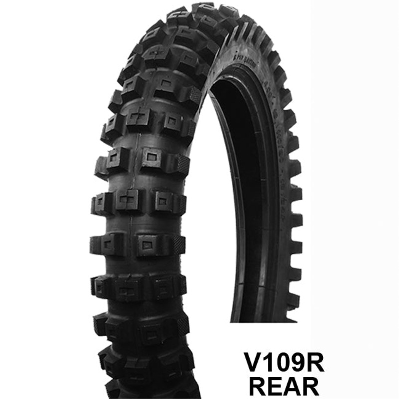 400-18 V109R TT 6ply DOT Rear Farm MX Tyres Vee Rubber (V18400V109R)