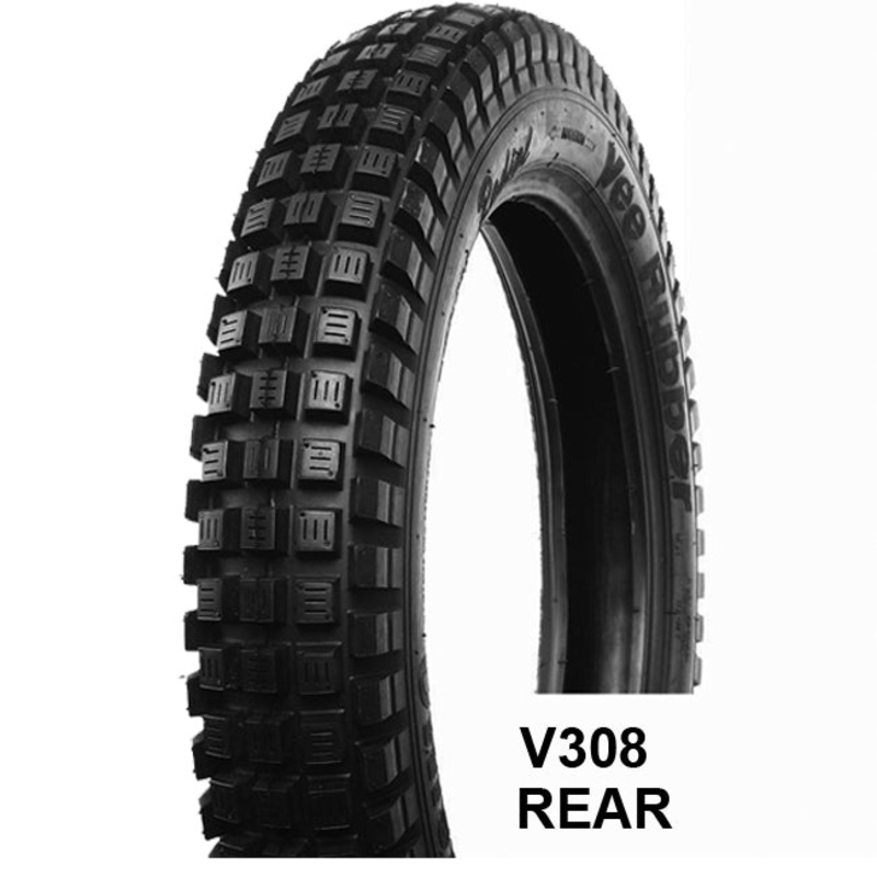 400-18 V308R Tubeless Trial Tyres Vee Rubber (V18400V308R)
