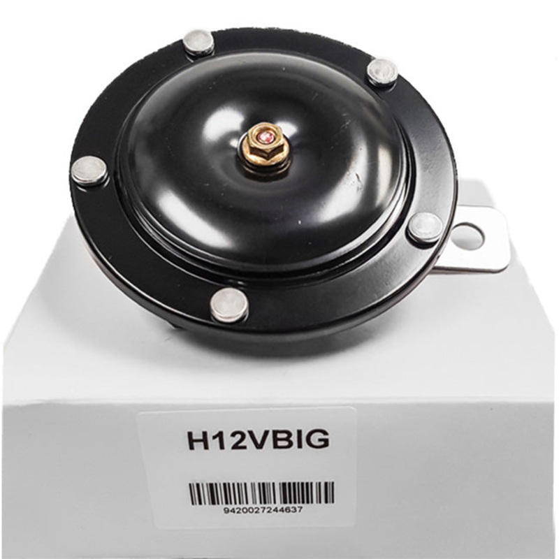 Horn 12v Black 100mm 110db Tech7 (H12VBIG)