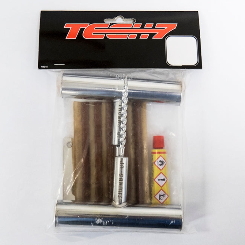 Tyre Repair Kit  ATV (T-reamer-plugs-glue-knife) Tech7 (TRATV)