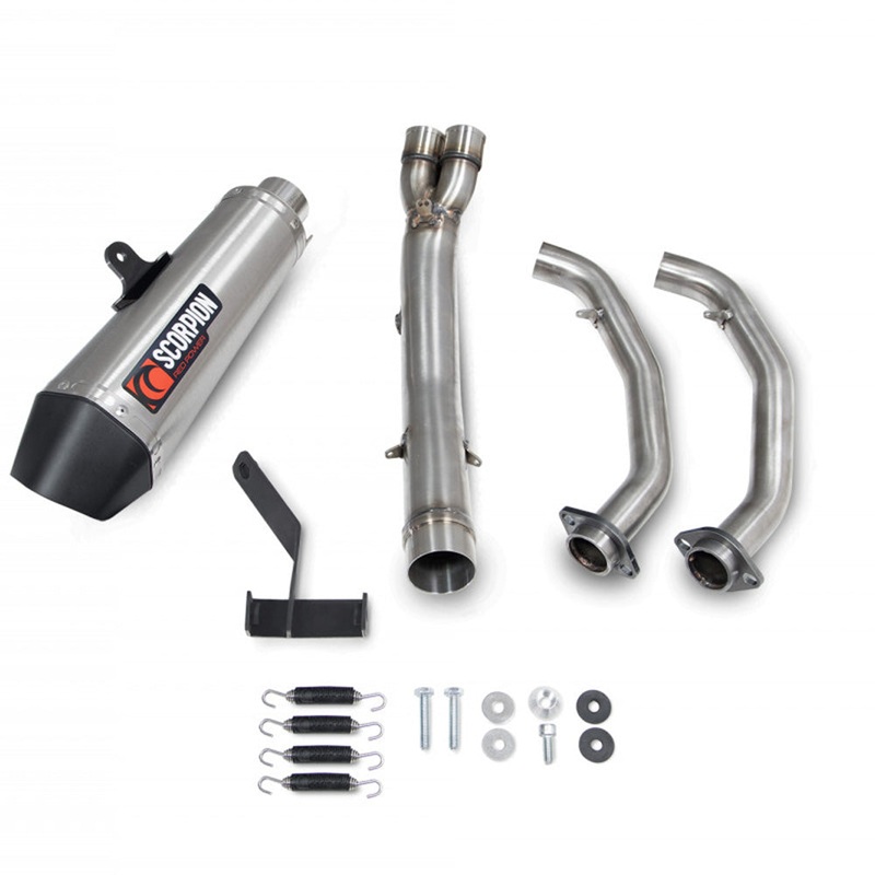 Z650 21- Serket taper Full System S/Steel Scorpion (RKA138SYSSEO)