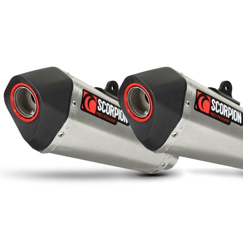 Z1000 Serket Taper Slip-on (Pair) Brushed Stainless Steel Sleeve 2017-2020 (RKA131SEO)