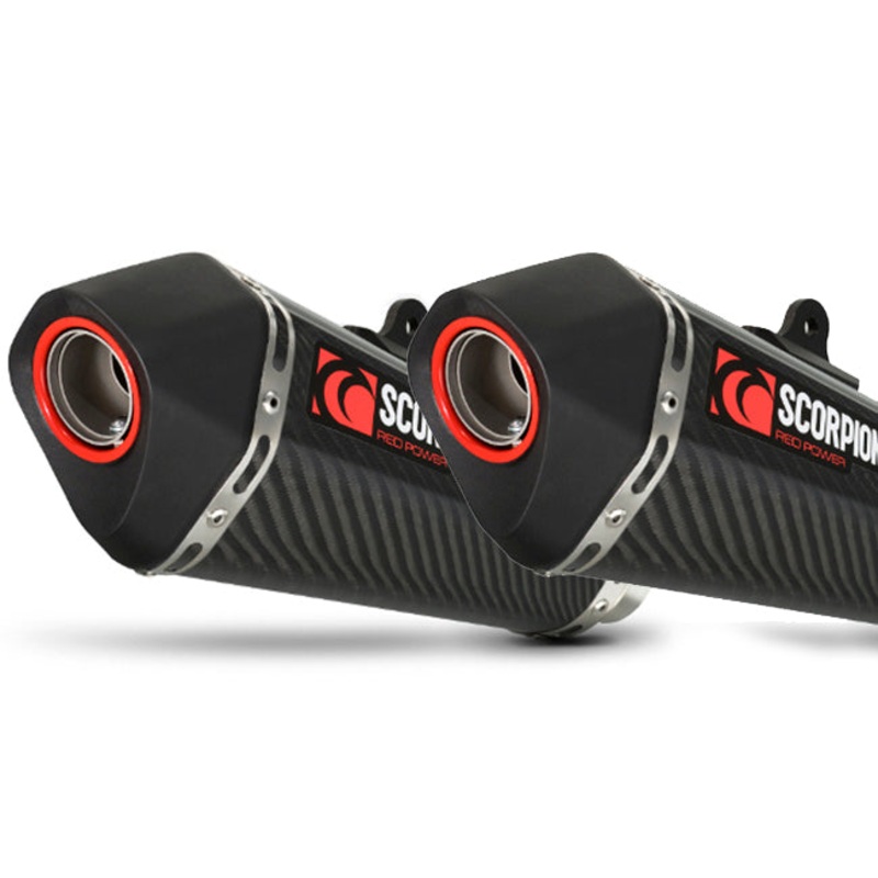 Z1000 Serket Taper Slip-on (Pair) Carbon Fibre Sleeve 2017-2020 (RKA131CEO)