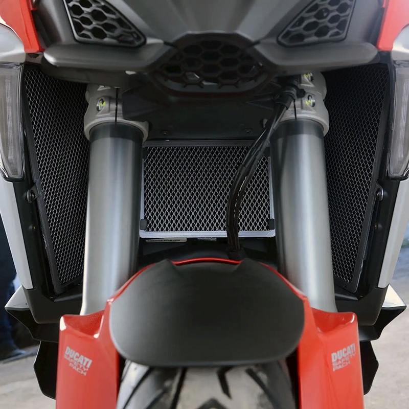 Radiator Guard and Oil Cooler Guard Kit for Ducati Multistrada V4/ V4S/ V4 Sport '21- (RAD9023BK)