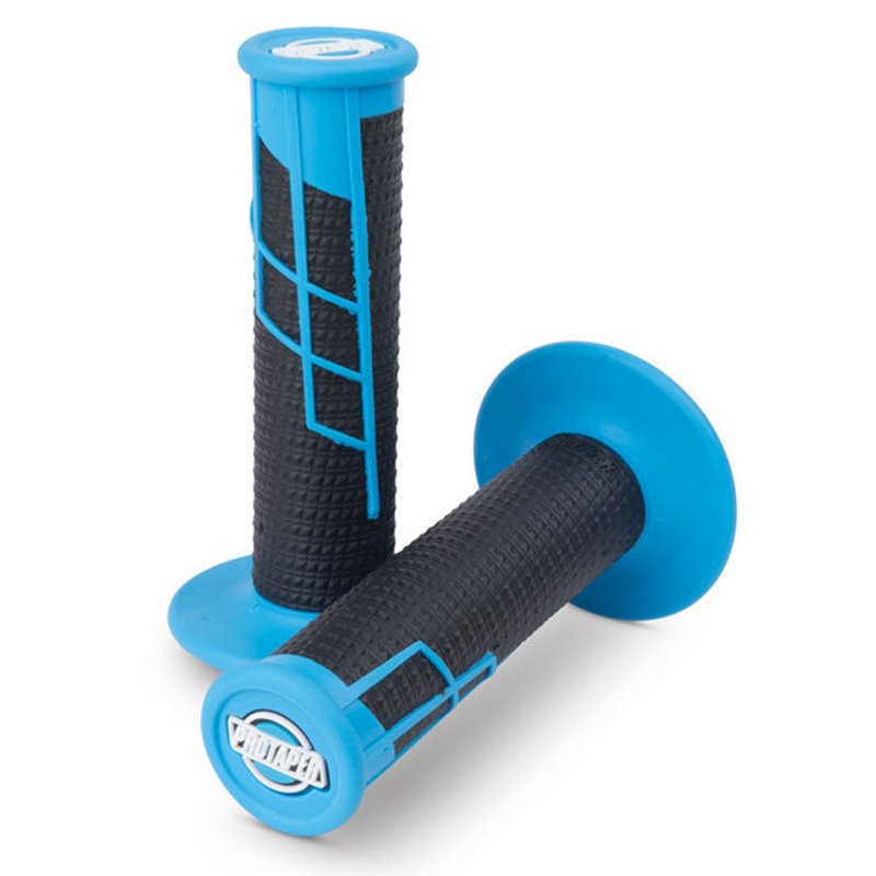 Lock On Grips 1/2 Waffle Neon Blue/Black Protaper (PT021656)