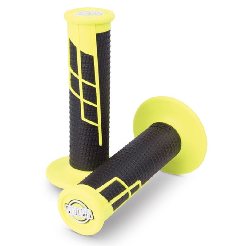 Lock On Grips 1/2 Waffle Neon Yellow/Black Protaper (PT021657)