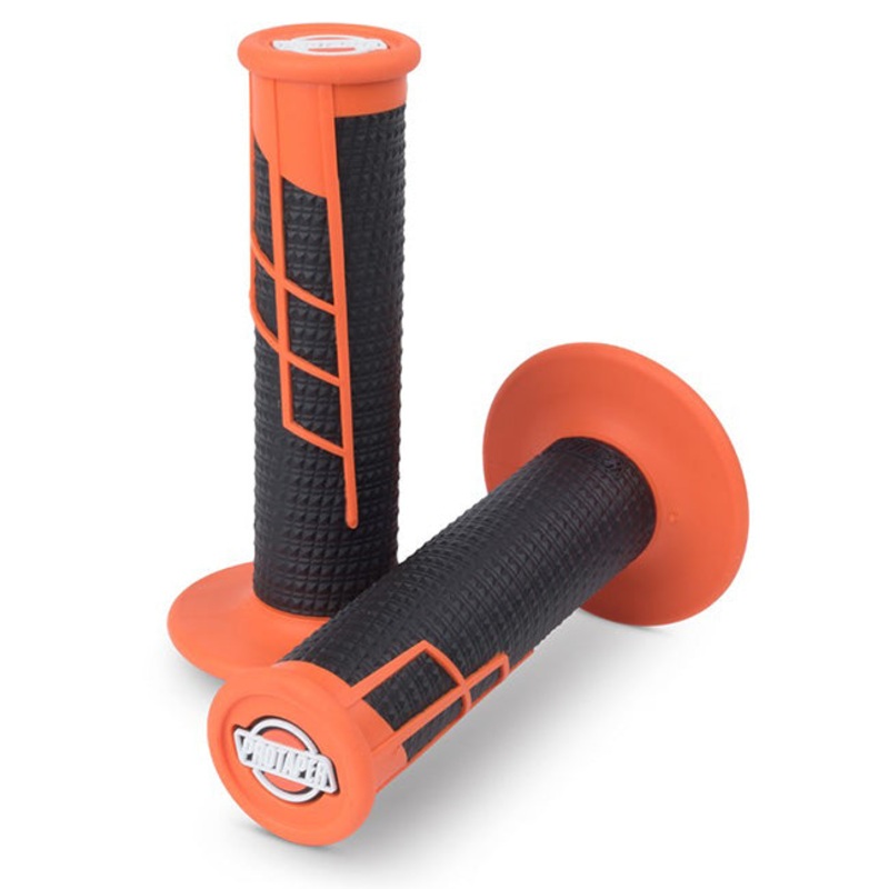 Lock On Grips 1/2 Waffle Orange/Black Protaper (PT021665)