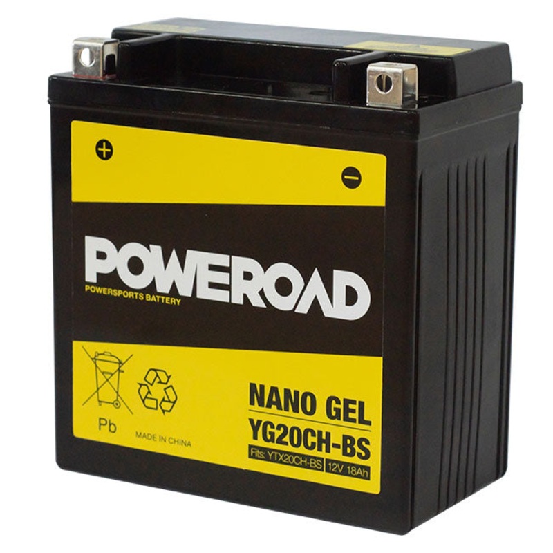 YG20CH-BS Non-DG Nano Gel Battery Poweroad. Alt: FTZ16BS ^ (CYG20CHBS)