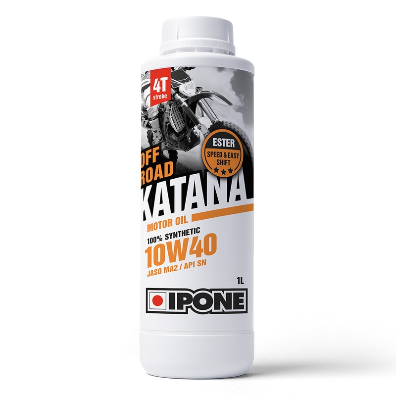 1L 10W40 Katana Off Road 100% Synthetic Oil IPONE. Supersede 801104 (800366)