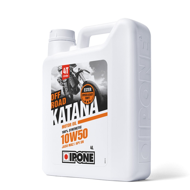 4L 10W50 Katana Off Road 100% Synthetic Oil IPONE. Supersede 801110 (800016)