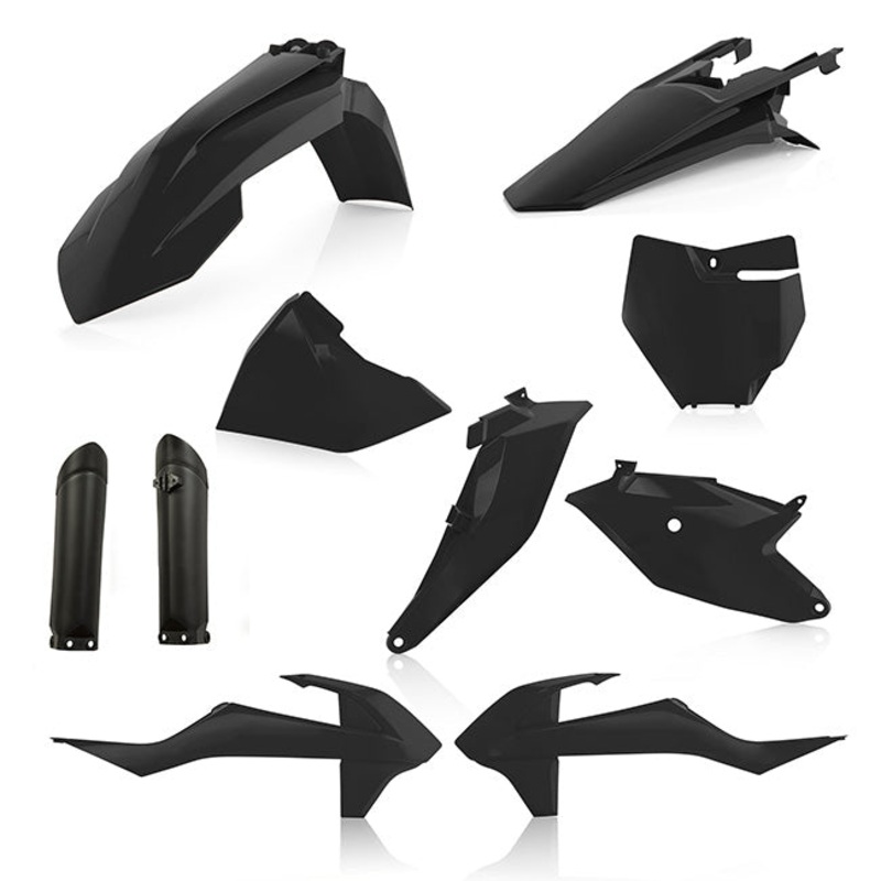 I Full Plastic Kit Black KTM 85SX 18-24 Acerbis Indent (22933.090)