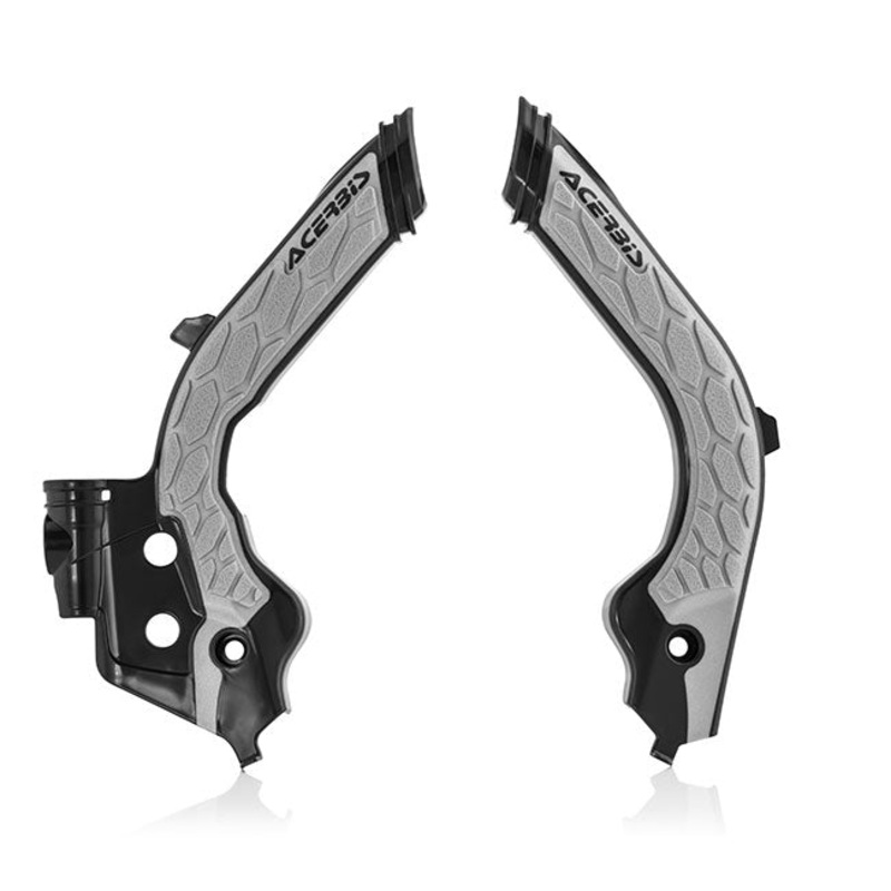 X-Grip Frame Guards Black/Grey Husqvarna/Gas Gas Acerbis (23600.319)