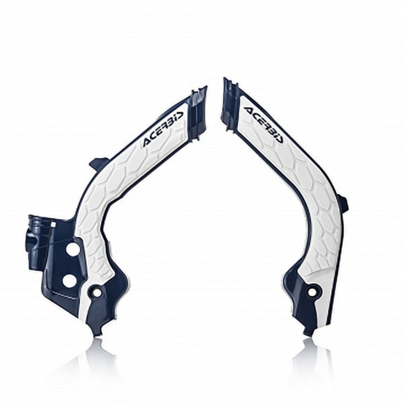 X-Grip Frame Guards Black/White Husqvarna/Gas Gas Acerbis (23600.315)
