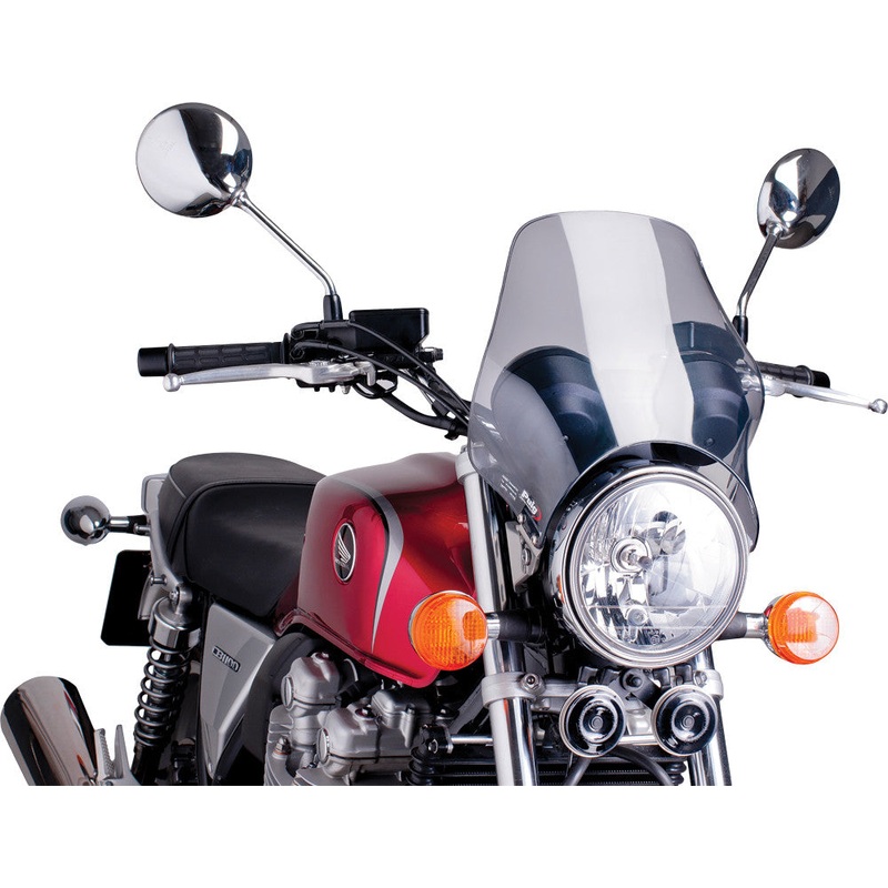 PUIG WINDSCREEN NAKED HEADLIGHT MOUNT SMOKE 0869H
