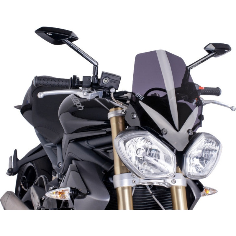 PUIG WINDSCREEN NAKED NEW GEN WINDSHIELD DARK SMOKE 5658F