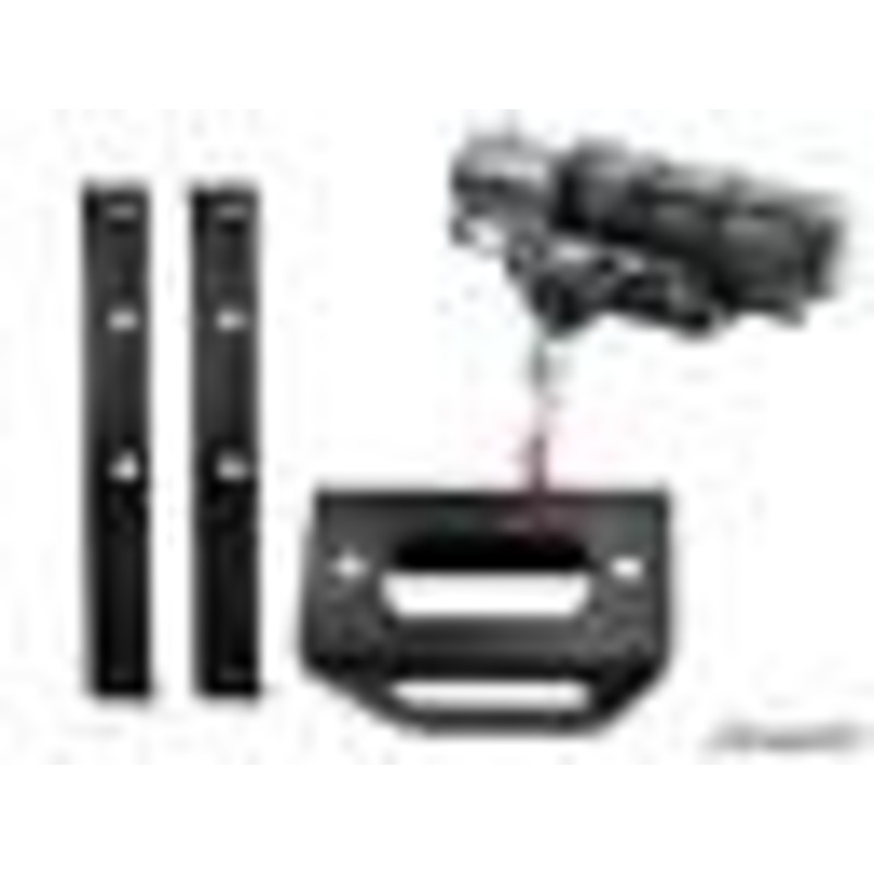 SuperATV Winch Mounting Plate & 4500 lb. Winch for Polaris RZR 800 / 570 (2008+)