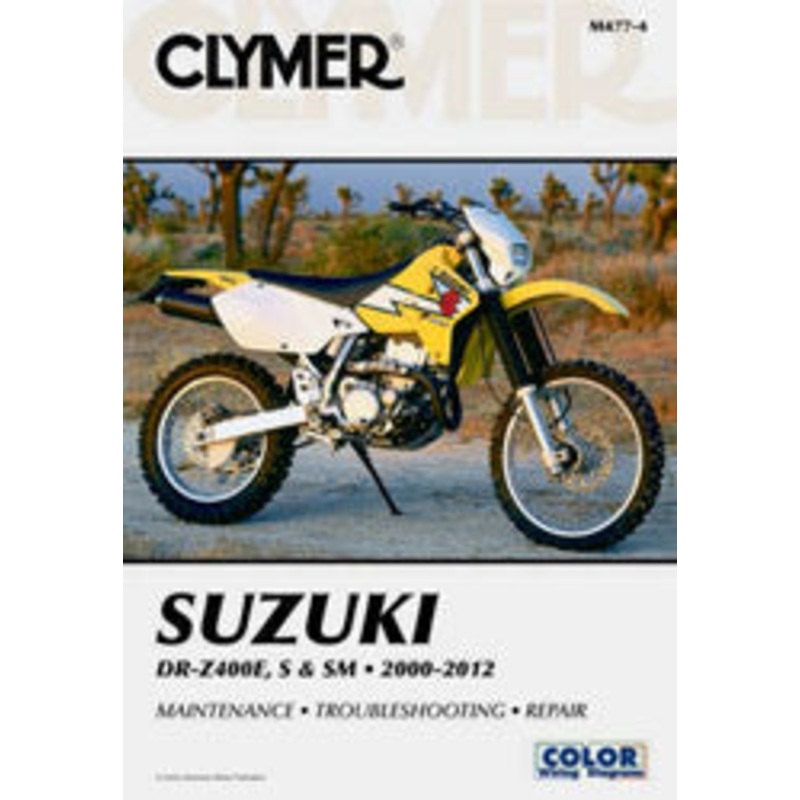 CLYMER REPAIR MANUAL SUZ DRZ400E/S/SM CM477-4