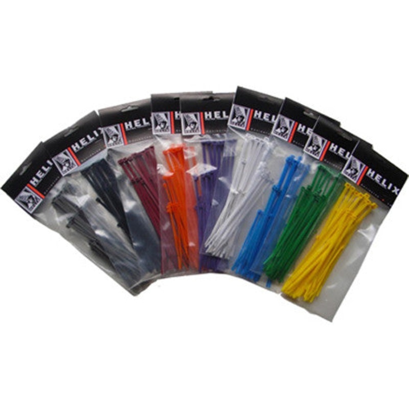 HELIX CABLE TIES 8" GREEN 100/PK 303-4122