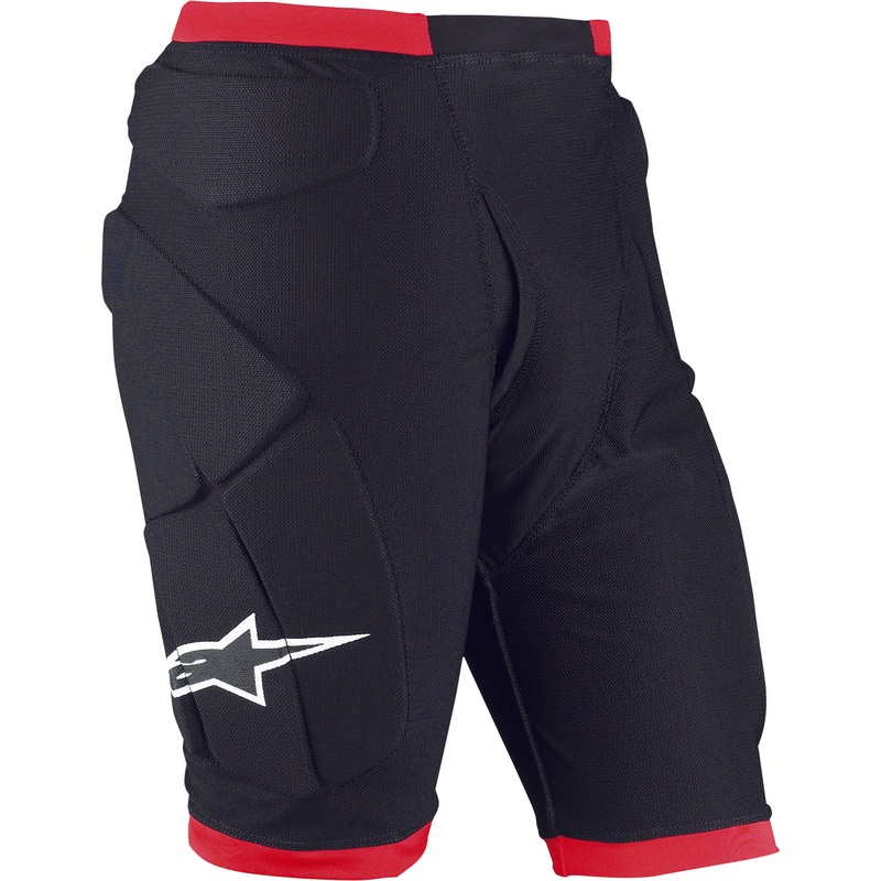 ALPINESTARS COMP PRO SHORTS BLACK/RED LG 650777-13-L