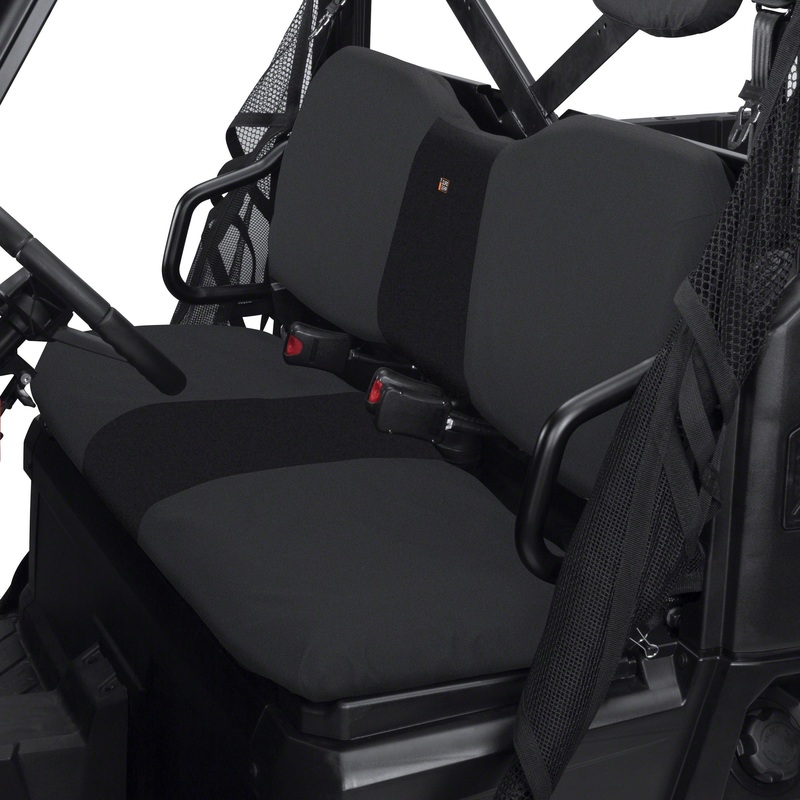 CLASSIC ACC. UTV BENCH SEAT COVER POL BLACK 18-026-010401-00