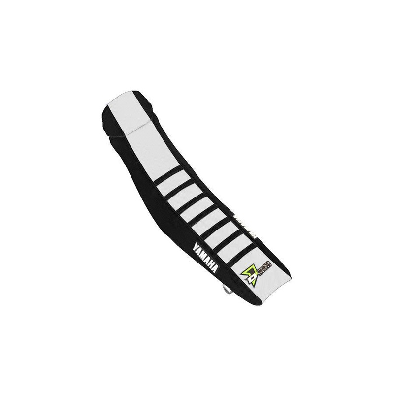 D'COR SEAT COVER BLACK/WHITE BLACK RIBS YZF250/450 30-50-471