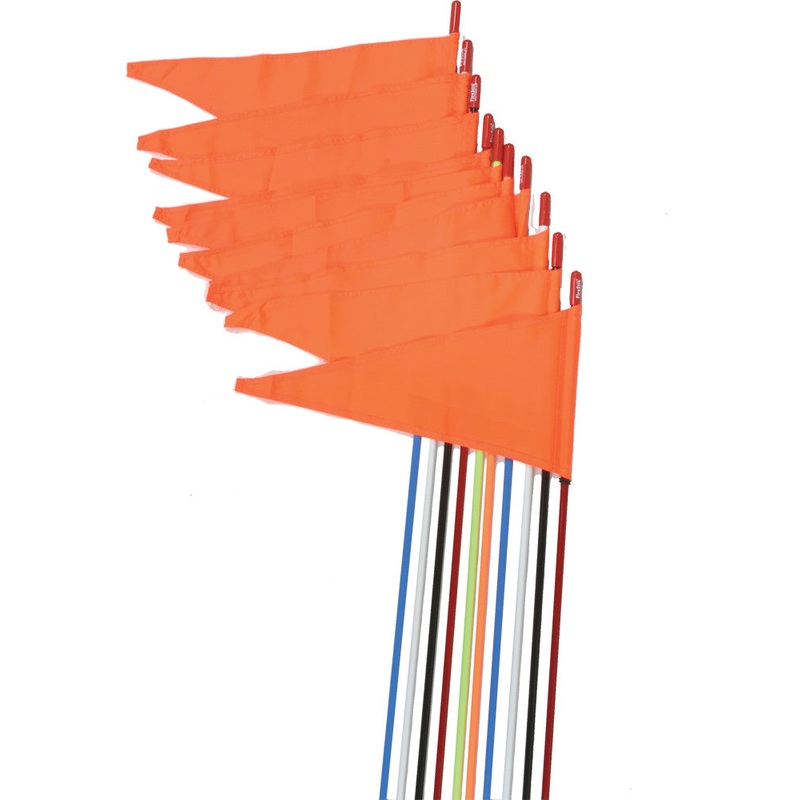 FIRESTIK SAFETY FLAGS STUD MOUNT ORANGE 7' 10/PK SR7-ST-NO