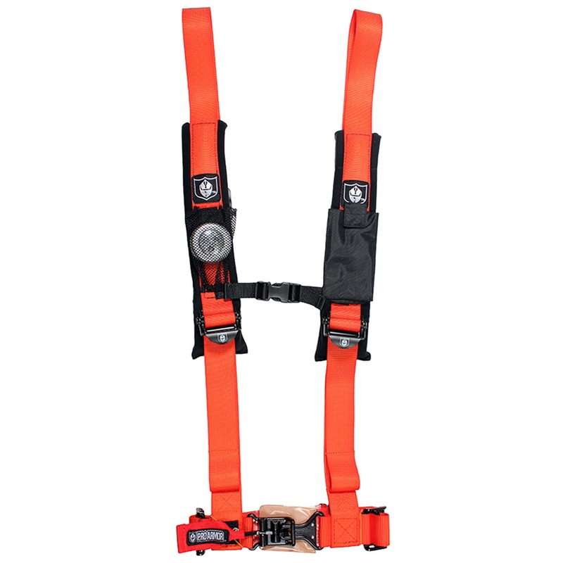 PRO ARMOR 4PT HARNESS 2" PADS ORANGE A114220OR