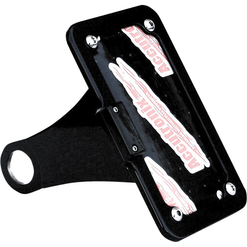 ACCUTRONIX SIDE MOUNT LICENSE PLATE BLACK XL LPF114HV-B